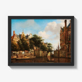 Amsterdam City View with Houses on the Herengracht and the old Haarlemmersluis by Jan van der Heyden - thumbnail_1_bf_66fdc6448213847b6f357afe
